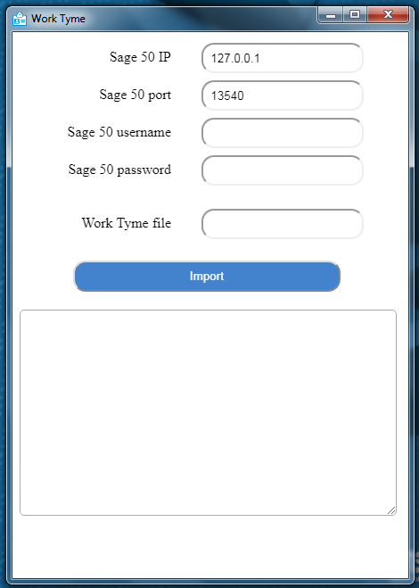 Work Tyme Importer